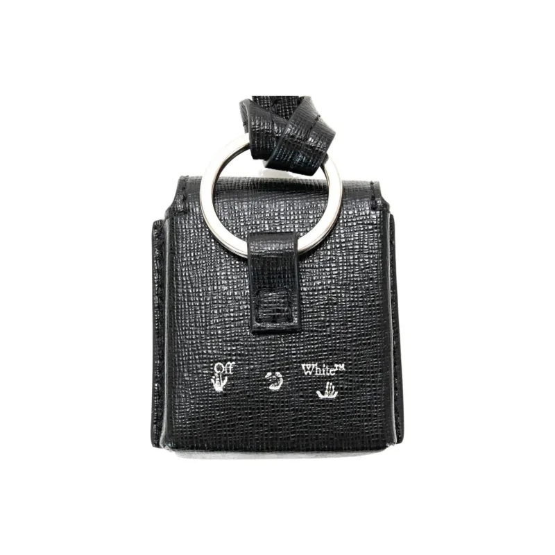 OFF WHITE Diag Stripe Airpod Case Black-2