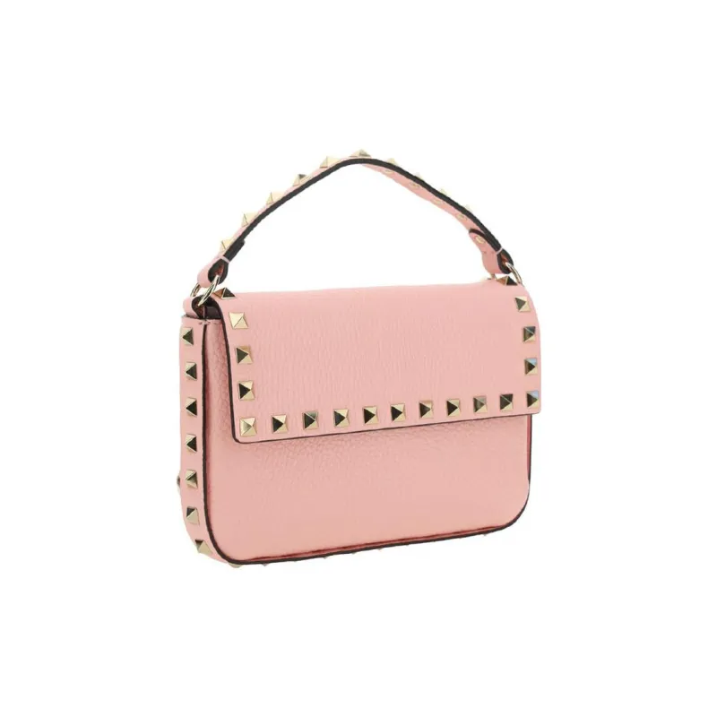 Valentino Cow Leather Clutches Handbags Regular Women's Pink-3