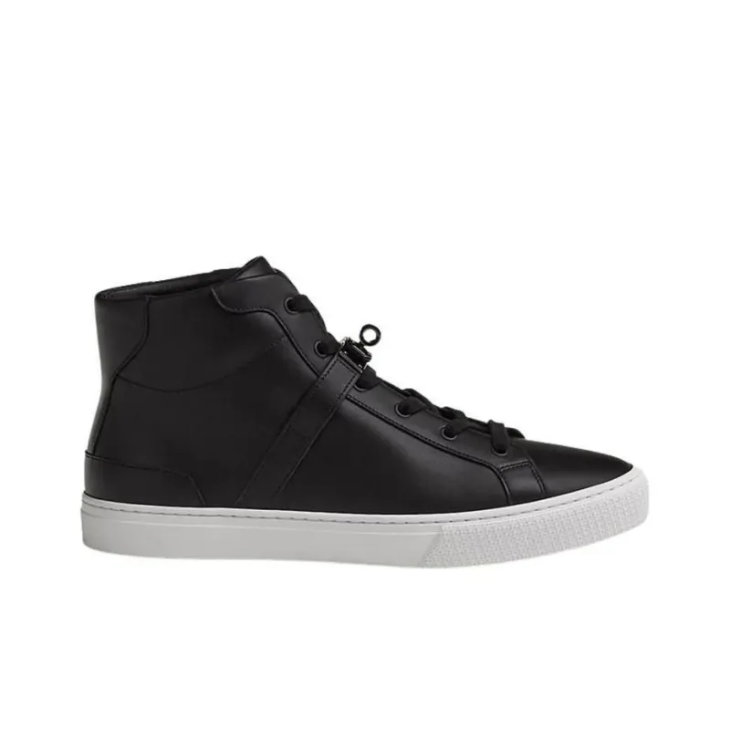 HERMES Daydream High-Top Stylish Skateboarding Shoes Men's Black-1