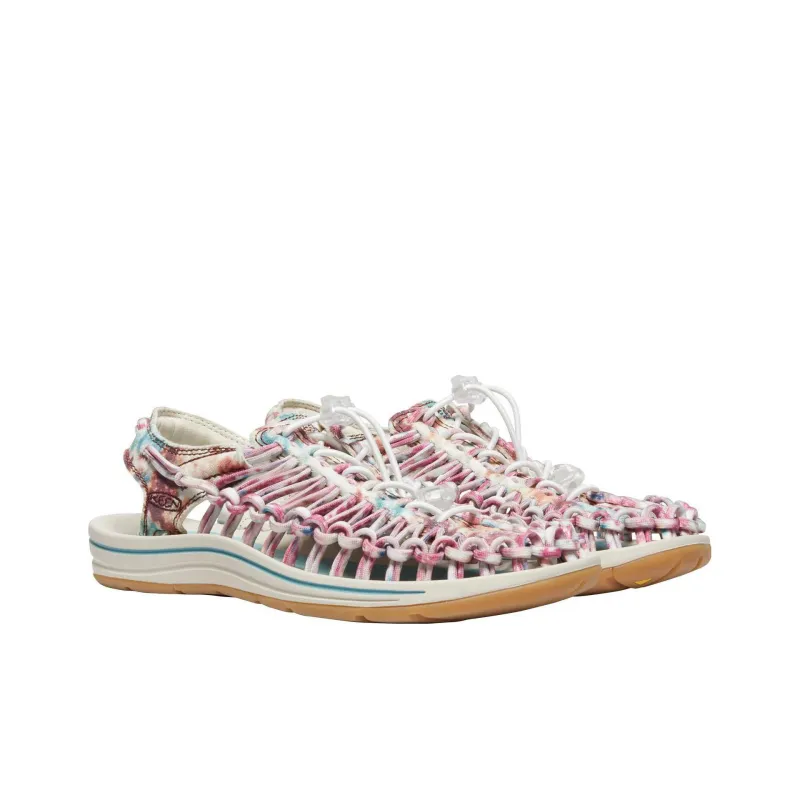 KEEN UNEEK CANVAS Slip Resistant Beach Sandals Women's Tie Dye Multicolor-2