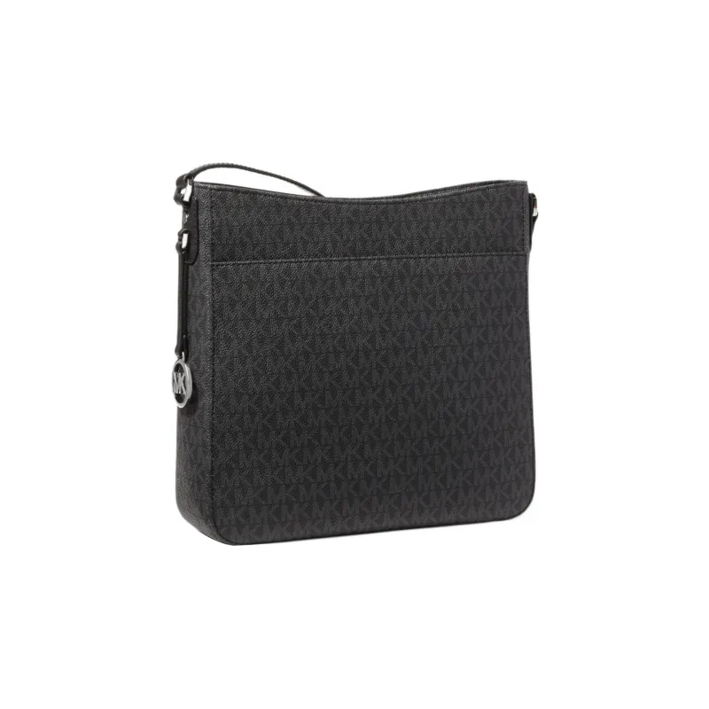 MICHAEL KORS Jet Set Travel Canvas With Leather Envelope Bag, Shoulder Bag, Crossbody Bag Tubas Women's Black-1
