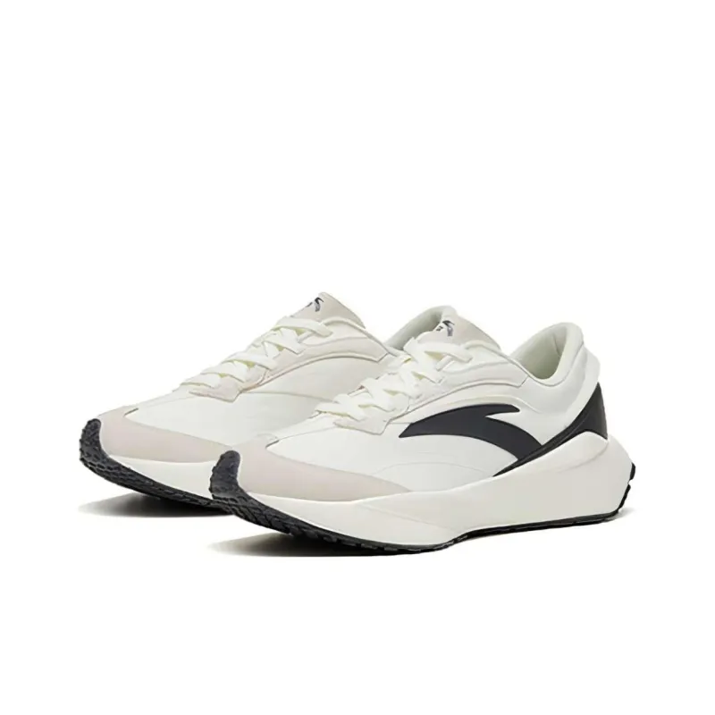 Anta Life Collection Cushioning Anti Slip And Wear Resistant Low Top Sports Casual Shoes Unisex White Gray-1