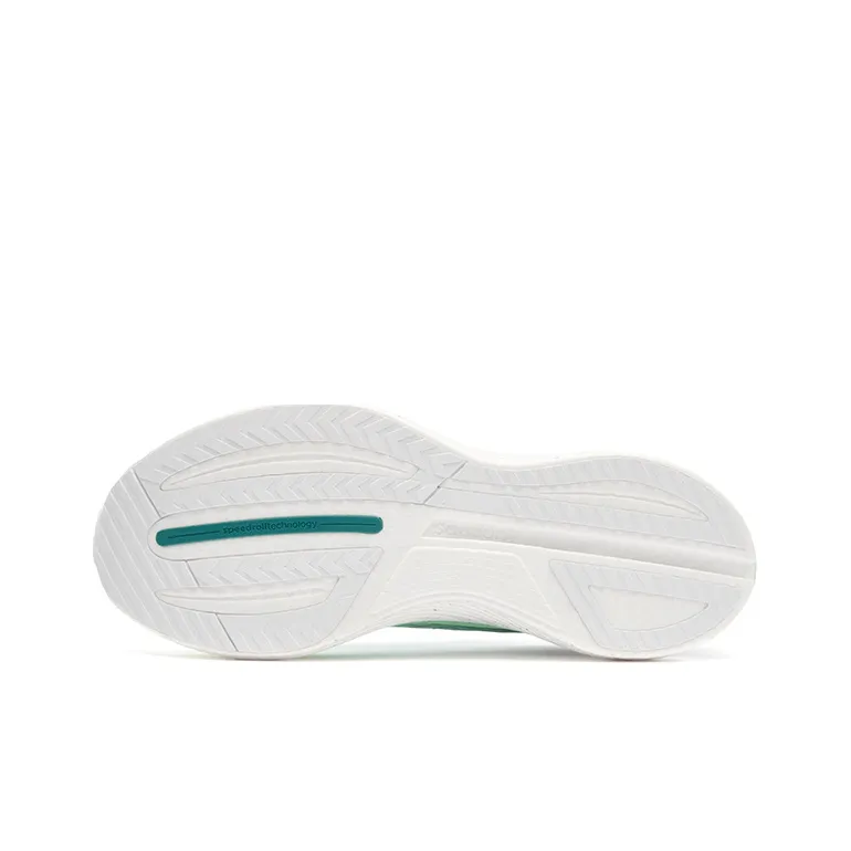 Saucony Endorphin Speed 3 Non slip Lightweight Low Top Casual Running Shoes Unisex White Green-4