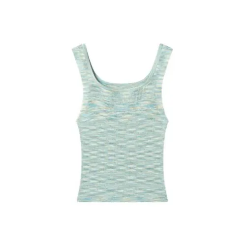 DIALOGUE Tank Tops Women's Cold Light Green