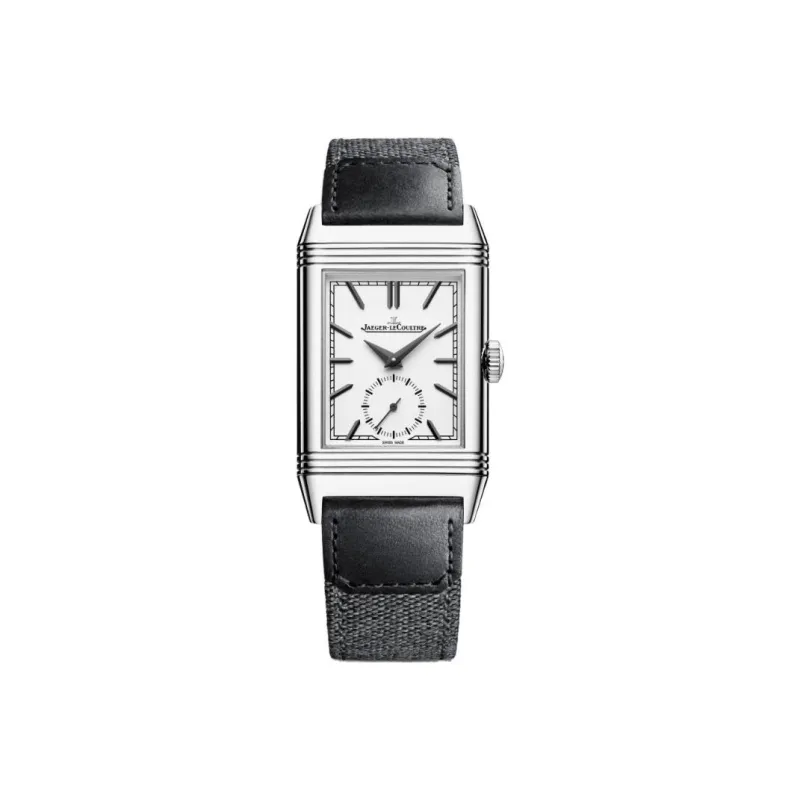 JAEGER LECOULTRE REVERSO Manual Mechanical Movement Men's Watches Watch 45.6*27.4mm Silver Dial Stainless Steel Case-0