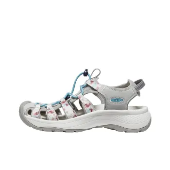 KEEN Astoria West Sandal Anti Slip Wear Resistant River Trekking Shoes Women's Tie Dye Gray, White