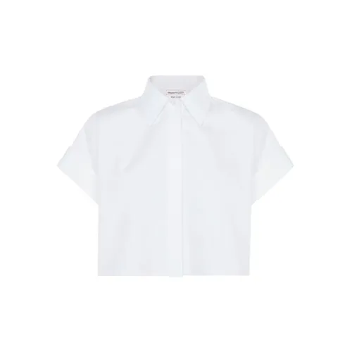 Alexander McQueen Crop Tops Women's White