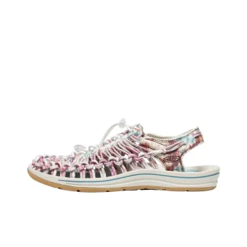 KEEN UNEEK CANVAS Slip Resistant Beach Sandals Women's Tie Dye Multicolor