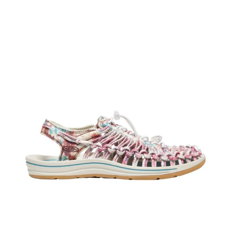 KEEN UNEEK CANVAS Slip Resistant Beach Sandals Women's Tie Dye Multicolor-1