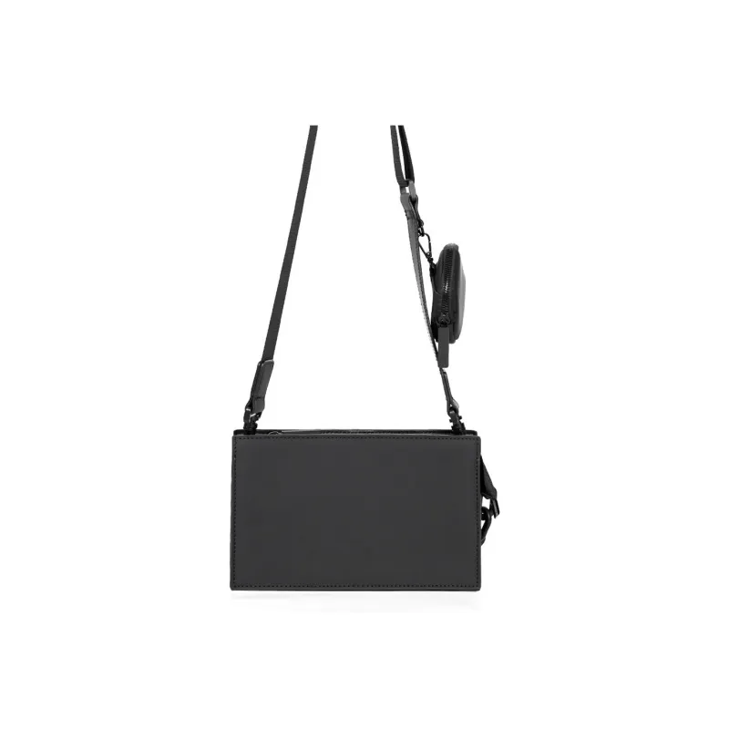 NOMK PU Workwear Bag, Box Bag, Shoulder Bag, Crossbody Bag Small Size Unisex Black-5