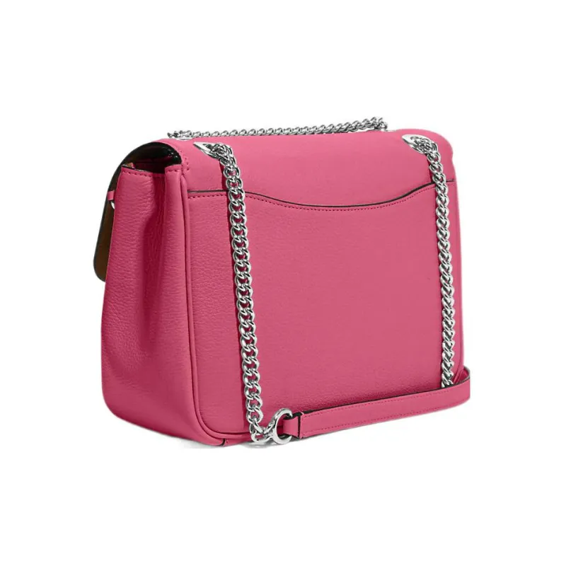 COACH Klare Leather Envelope Bag Shoulder Bag Crossbody Bag Medium Size Women's Rose Pink-1