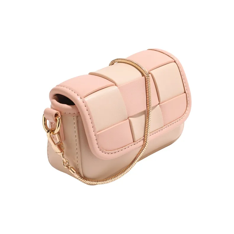 AILUXI PU Small Square Bag Crossbody Bags Mini Women's Pink-4