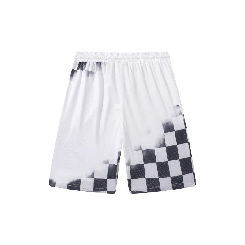 FireMonkey Basketball Shorts Unisex Black White-1
