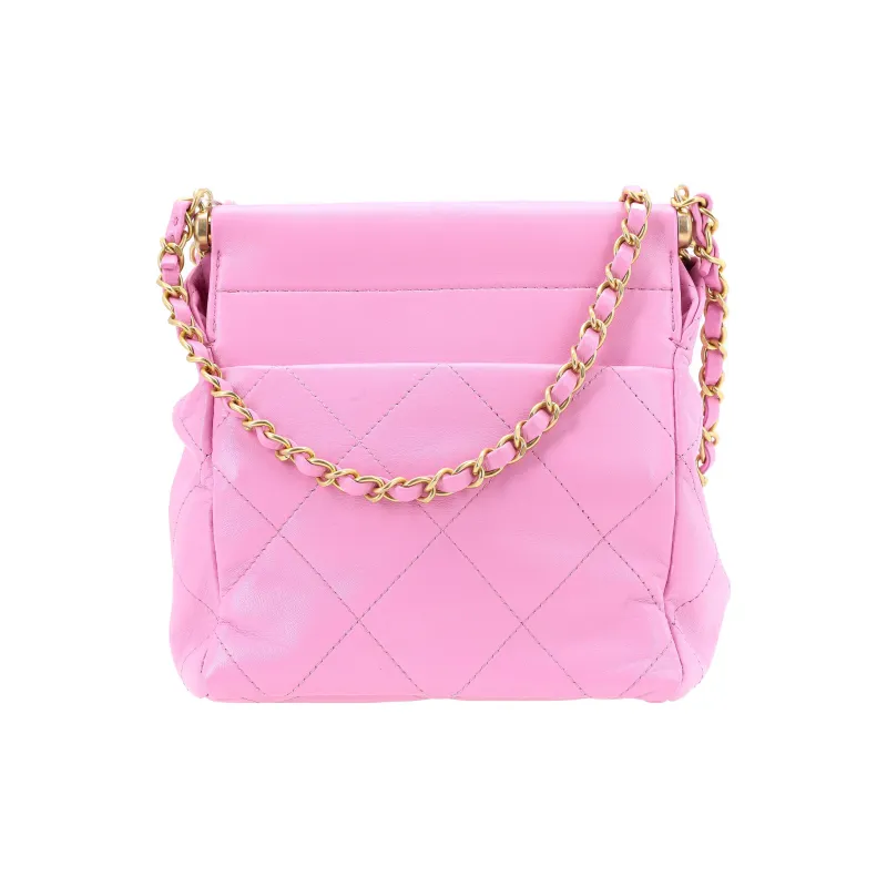 CHANEL 22Bag Lambskin Tote Bag, Shopping Bag, Bucket Bag, Shoulder Bag, Crossbody Bag Trumpets Women's Pink-3