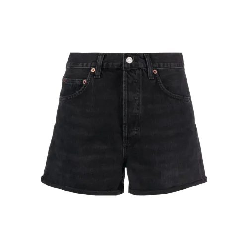 AGOLDE Denim Shorts Women's Black