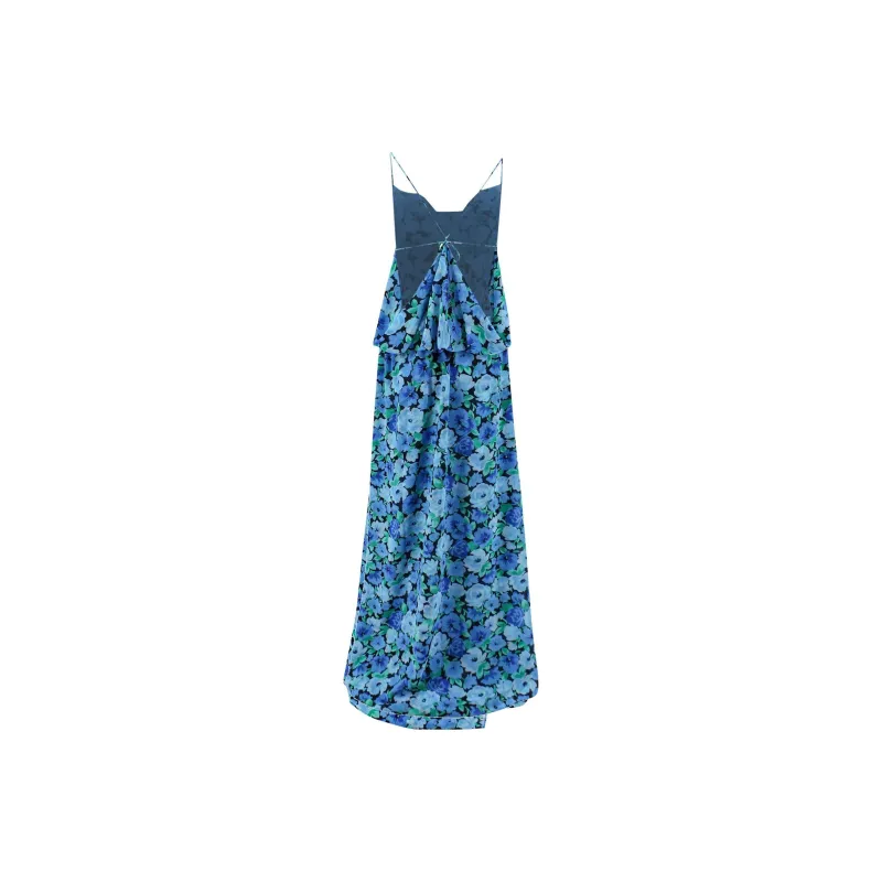 Rotate Floral Printed Strapped Maxi Dress-1