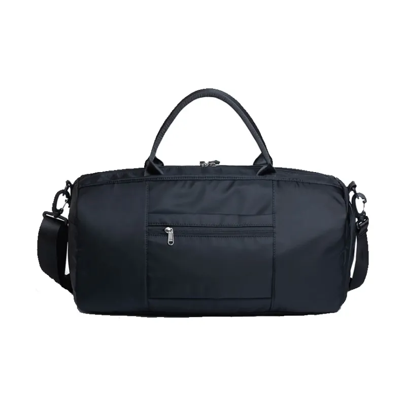 LOVERPUSS Nylon Travel Bag Training Bag Handbag Crossbody Bag Gym Bag Unisex Gray Pink/Black-11