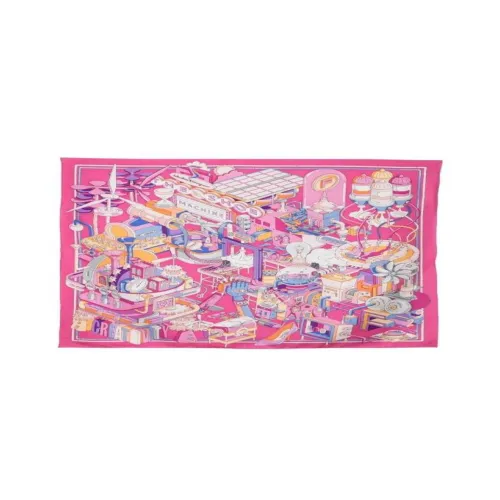 Ferragamo Silk Scarves Women's Purple