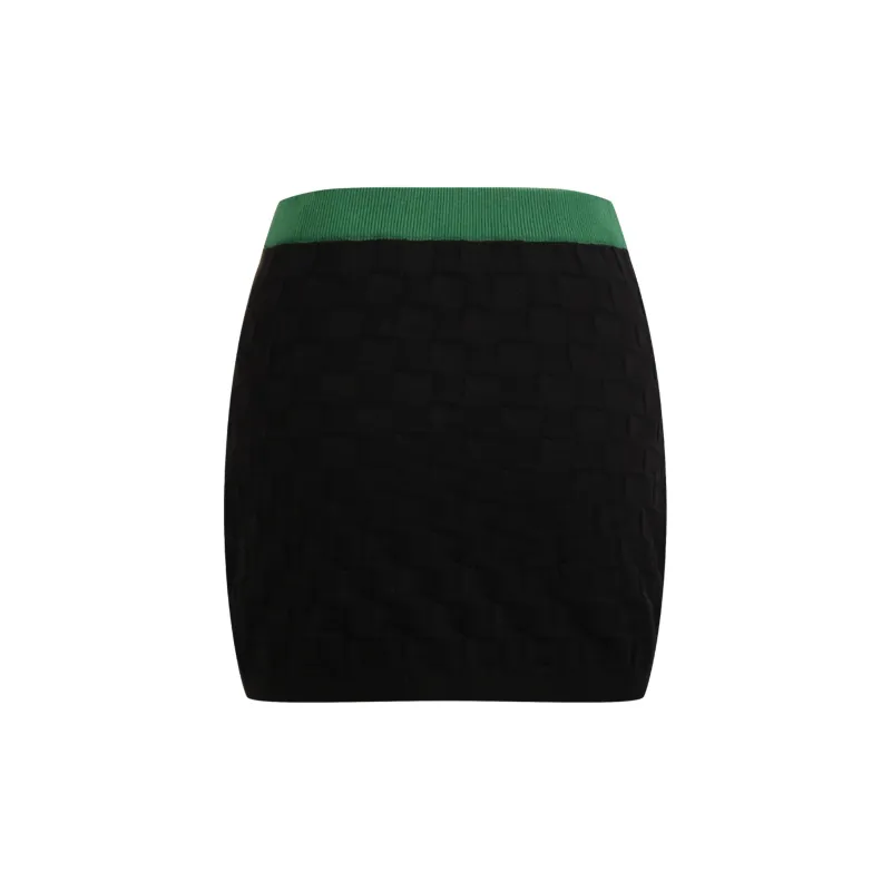 Valeria Obbaco Valeria Obbaco Luminous Collection Casual Short Skirts Women's Black-1