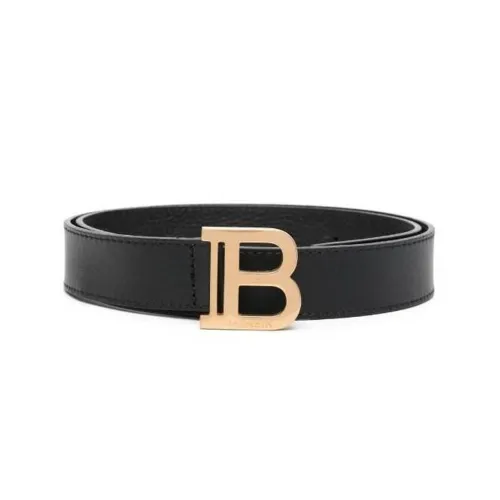 BALMAIN Leather Belts Kids Black