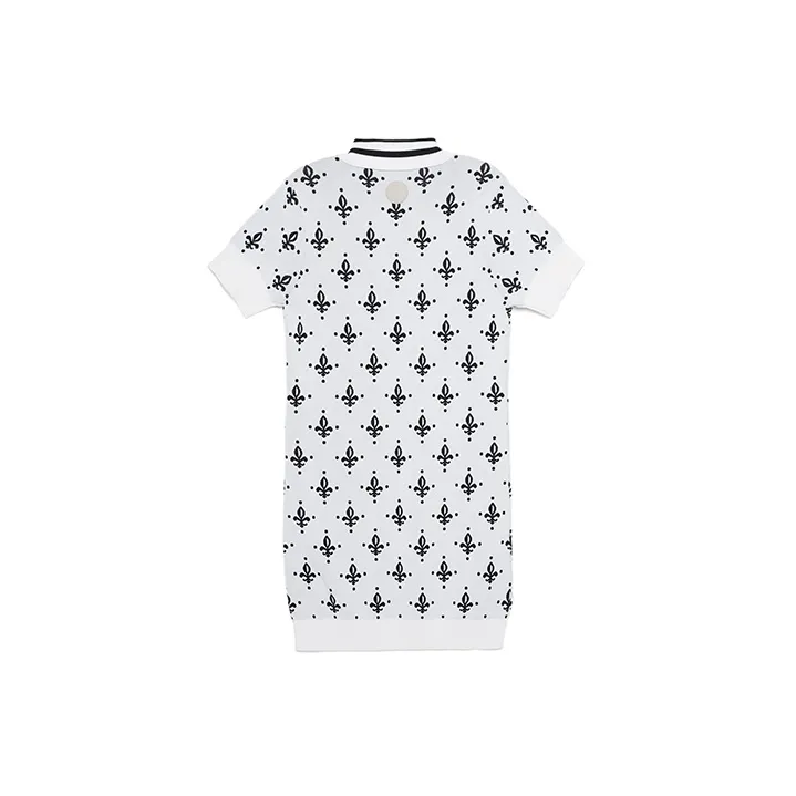 Palladium Short Sleeved Dresses Women's Yellow With Black Iris All Over Print-1