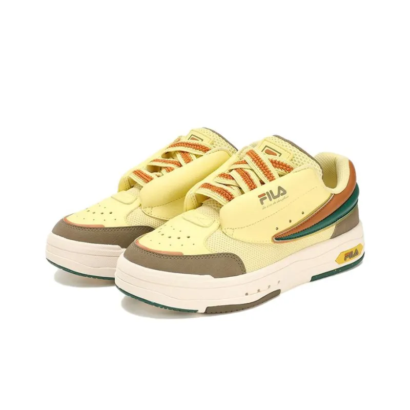 FILA MIX Anti Slip Wear Resistant Low Top Casual Shoes Women's Yellow-1