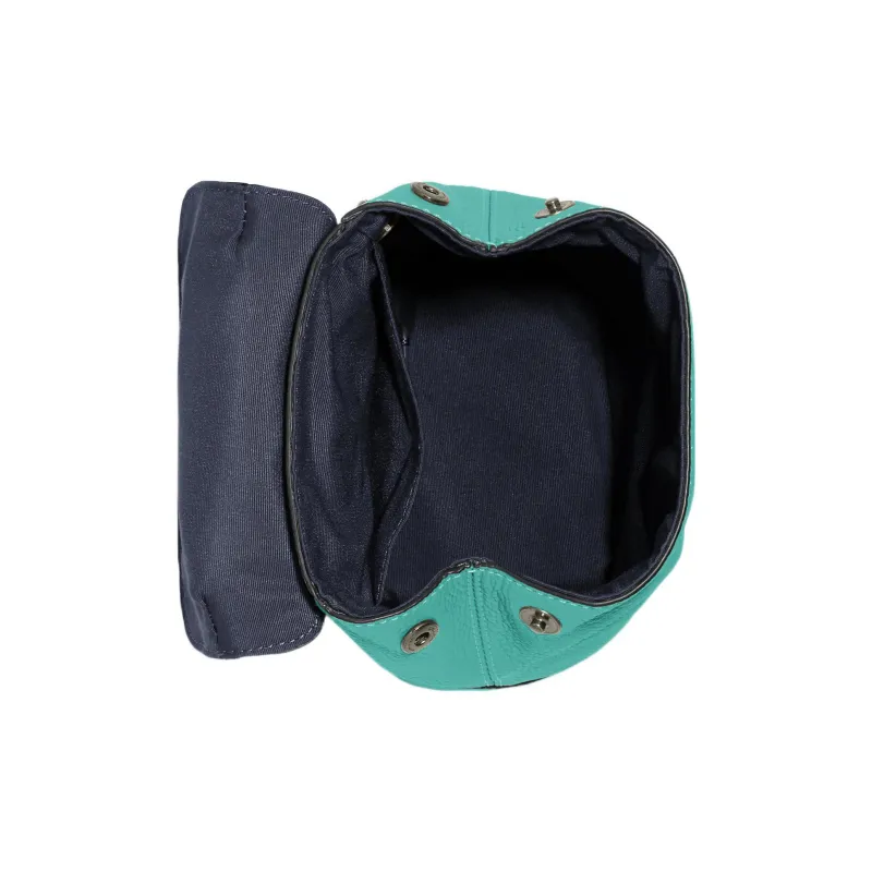 COACH Hudson Pebbled Leather Fanny Pack Crossbody Bags Mini Men's Cyan-2