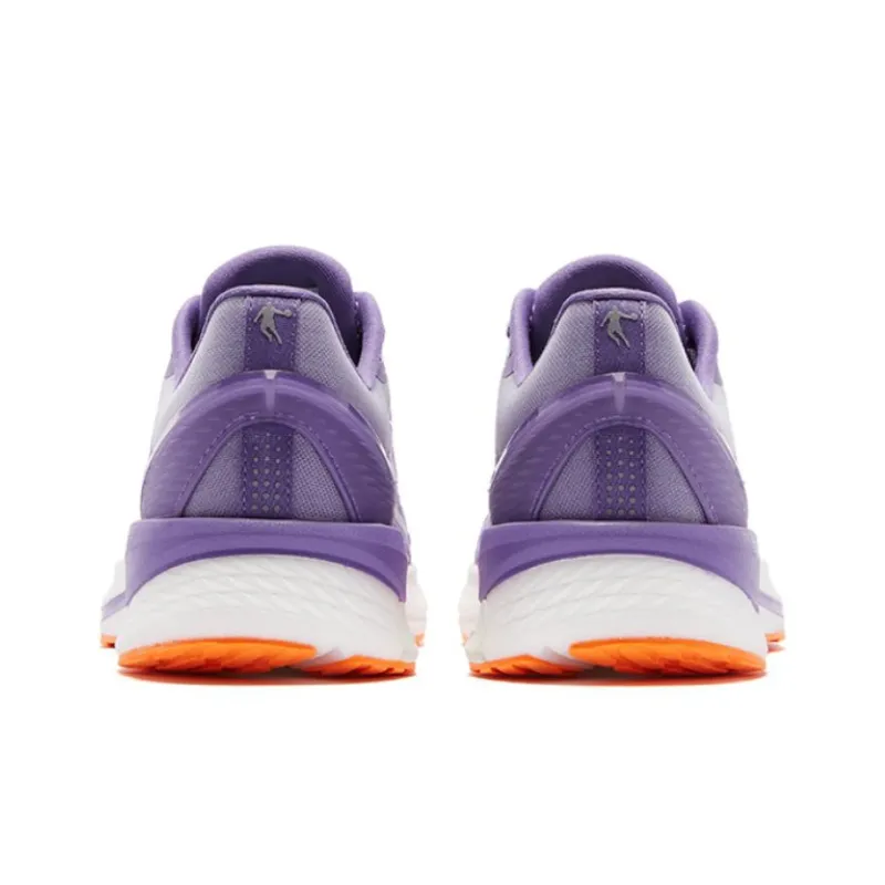 QIAODAN Feiying 2.0 Cushioning Anti-Slip Wear-Resistant Breathability Low-Top Running Shoes Men's Purple Orange-4