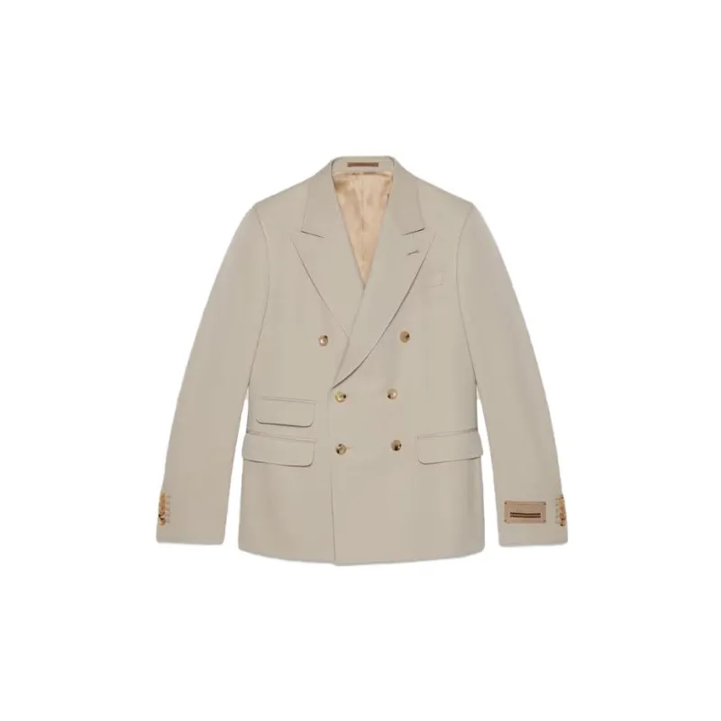 GUCCI Business Suits Men Clothing Sets Light Gray-1