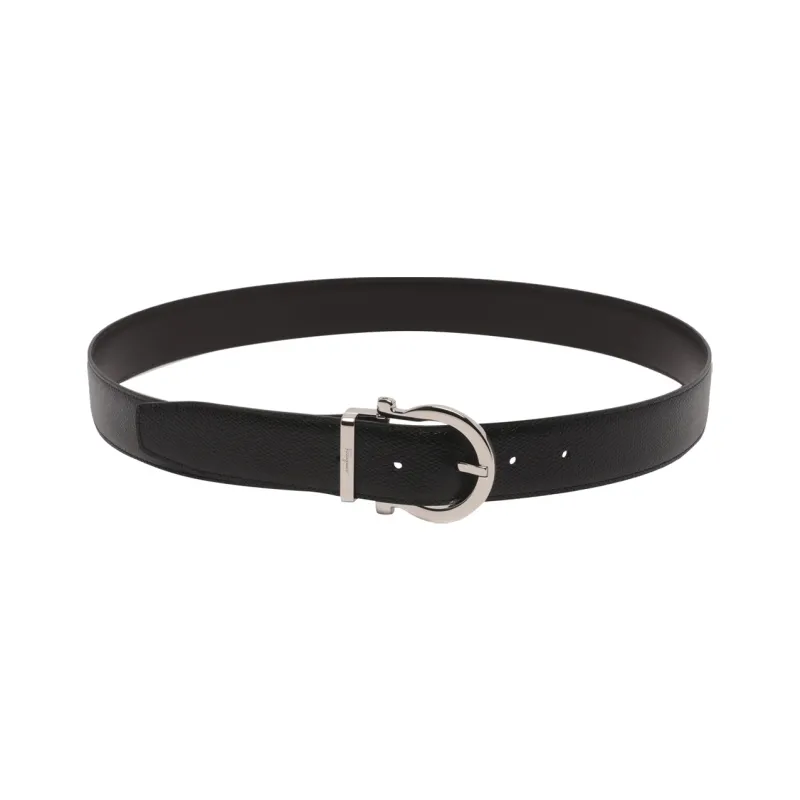 FERRAGAMO Classic Business Pin Buckle Leather Belts Men's Width  3.5cm-0