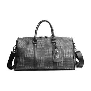 NOMK PU Swim Bags Sports Bags Gym Bags Laptop Bags Shoulder Bag Crossbody Bag Handbags Regular Unisex Black