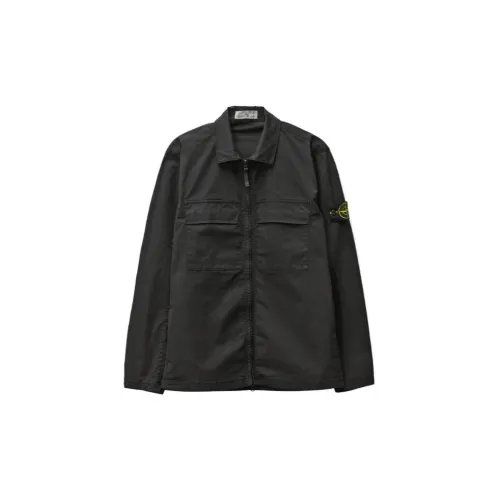 STONE ISLAND Jackets Men Black