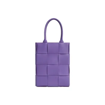 Bottega Veneta CASSETTE Composite Sheepskin Tote Bag Shopping Bag Handbag Mini Women's Dark Purple