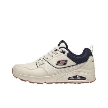 Skechers Uno Cushioned Slip Resistant Low Top Casual Shoes Men's Beige Black