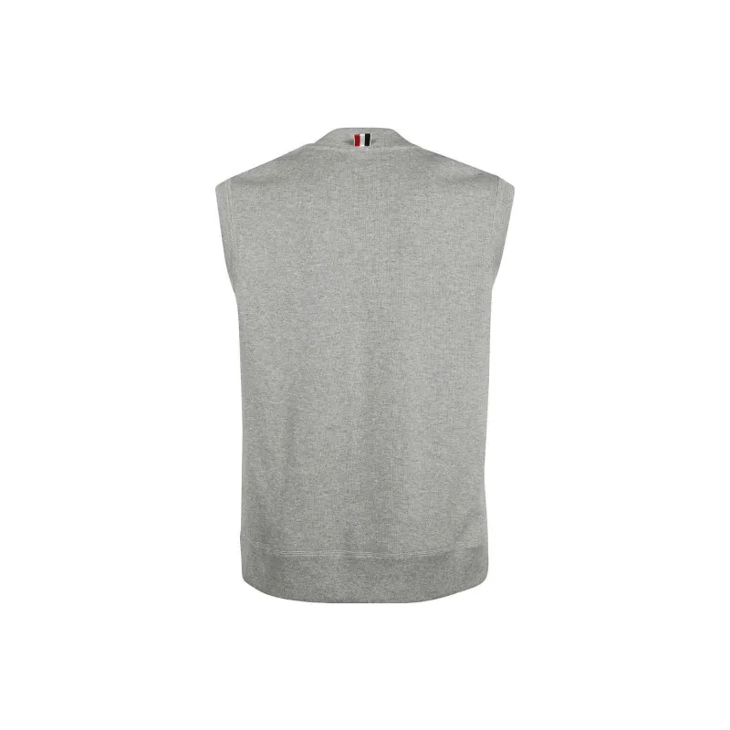 THOM BROWNE RWB stripe Cotton Vest-1