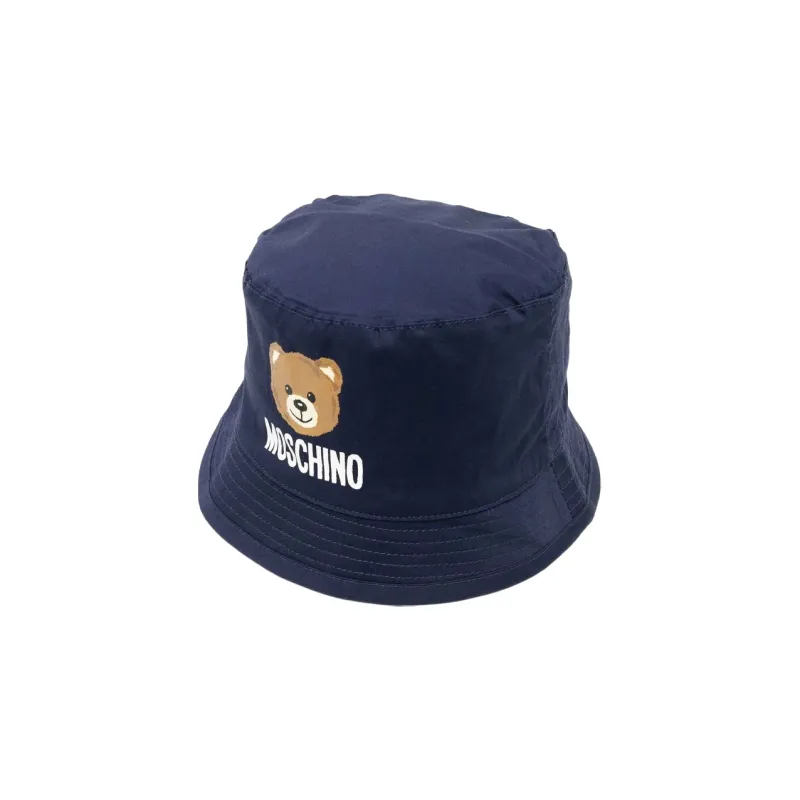 MOSCHINO Teddy Bear Embroidered Bucket Hat-0