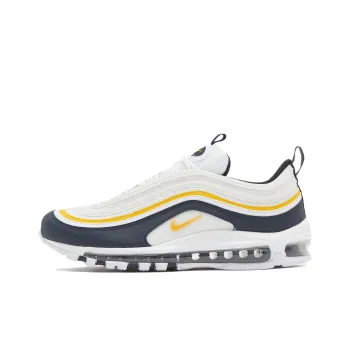 Nike Air Max 97 'Michigan' Cushioning Wear-Resistant Low-Top Sports Casual Shoes Men's White Blue