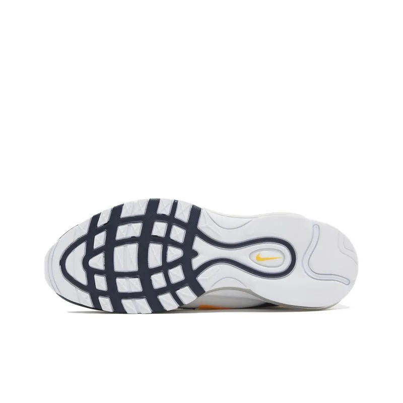 Nike Air Max 97 'Michigan' Cushioning Wear-Resistant Low-Top Sports Casual Shoes Men's White Blue-5