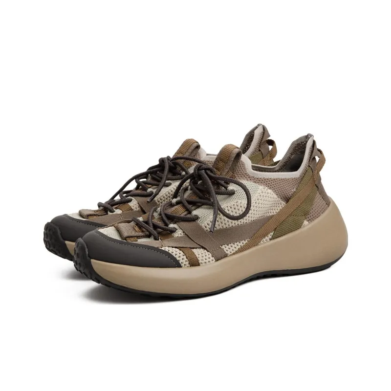 MADEN Breathable Low Top Casual Shoes Men's Army Green-2