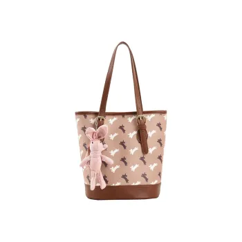 JANE KLAIN PU Shoulder Bag Women's Pink/Khaki/Coffee