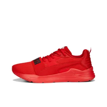PUMA Wired Anti Slip Wear Resistant Low Top Running Shoes Men's Red
