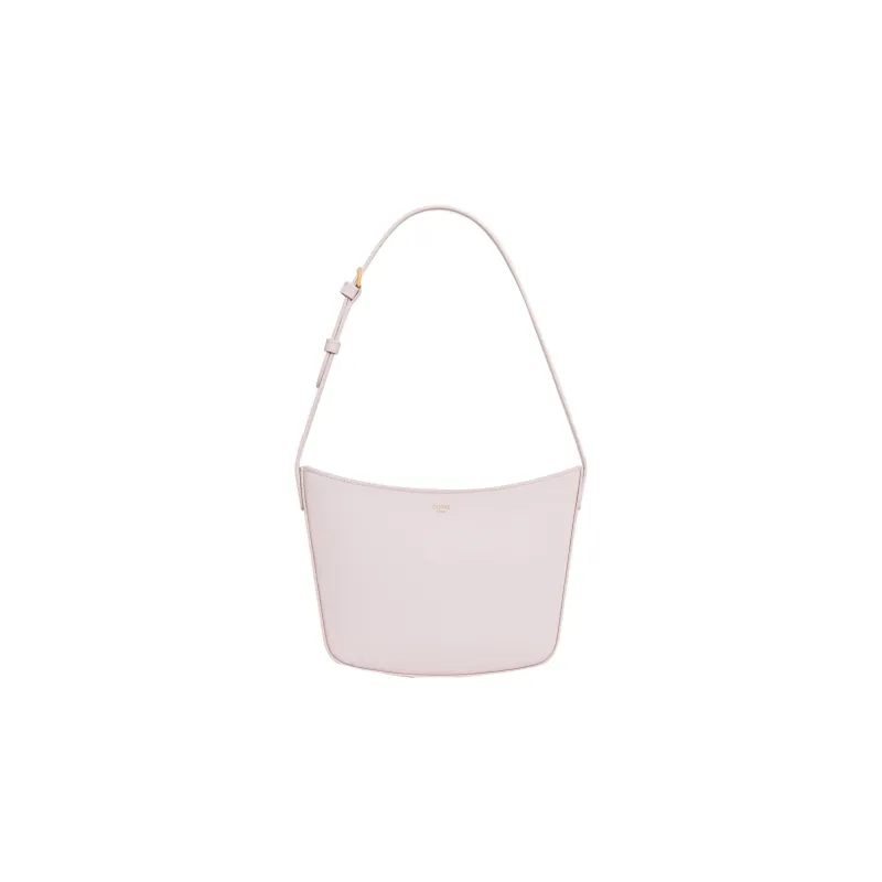 CELINE Croque Calfskin Handbag Shoulder Bag Women's Light Pink-0