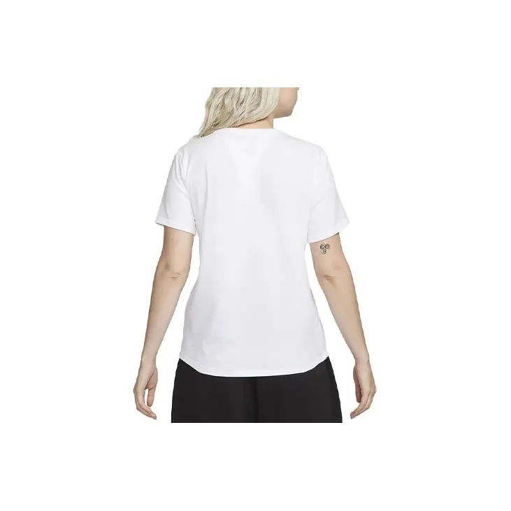 Nike Drop Shoulder Sleeve T Shirt Women's White-1