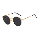 Gold Frame with Gray Lens (TY0049-2)