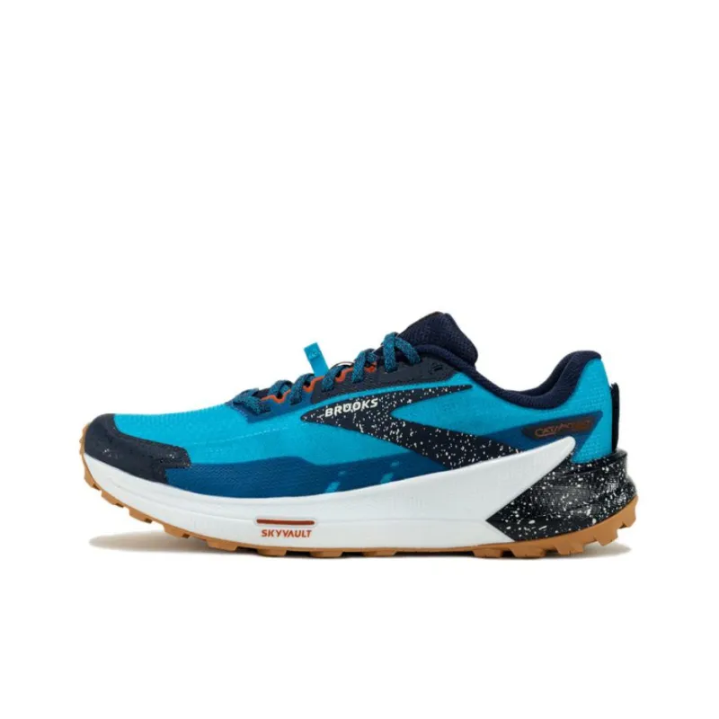 Brooks Catamount 2 Anti Slip Wear Resistant Low Top Mountaineering Outdoor Shoes Men's Blue Black-0