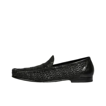 Officine Creative Libre Woven Leather Loafers