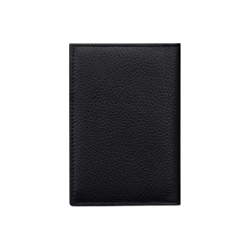 DIOR Oblique Printed Fabric Cow Leather Card Holder Men's Black/Beige-2