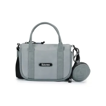 Subcrew Polyester Boston Bag One Shoulder Handbag Crossbody Bag Small Size Women's Multicolor
