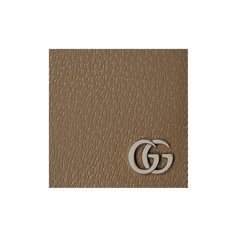 GUCCI GG Marmont Leather Wallet Men's Taupe-5