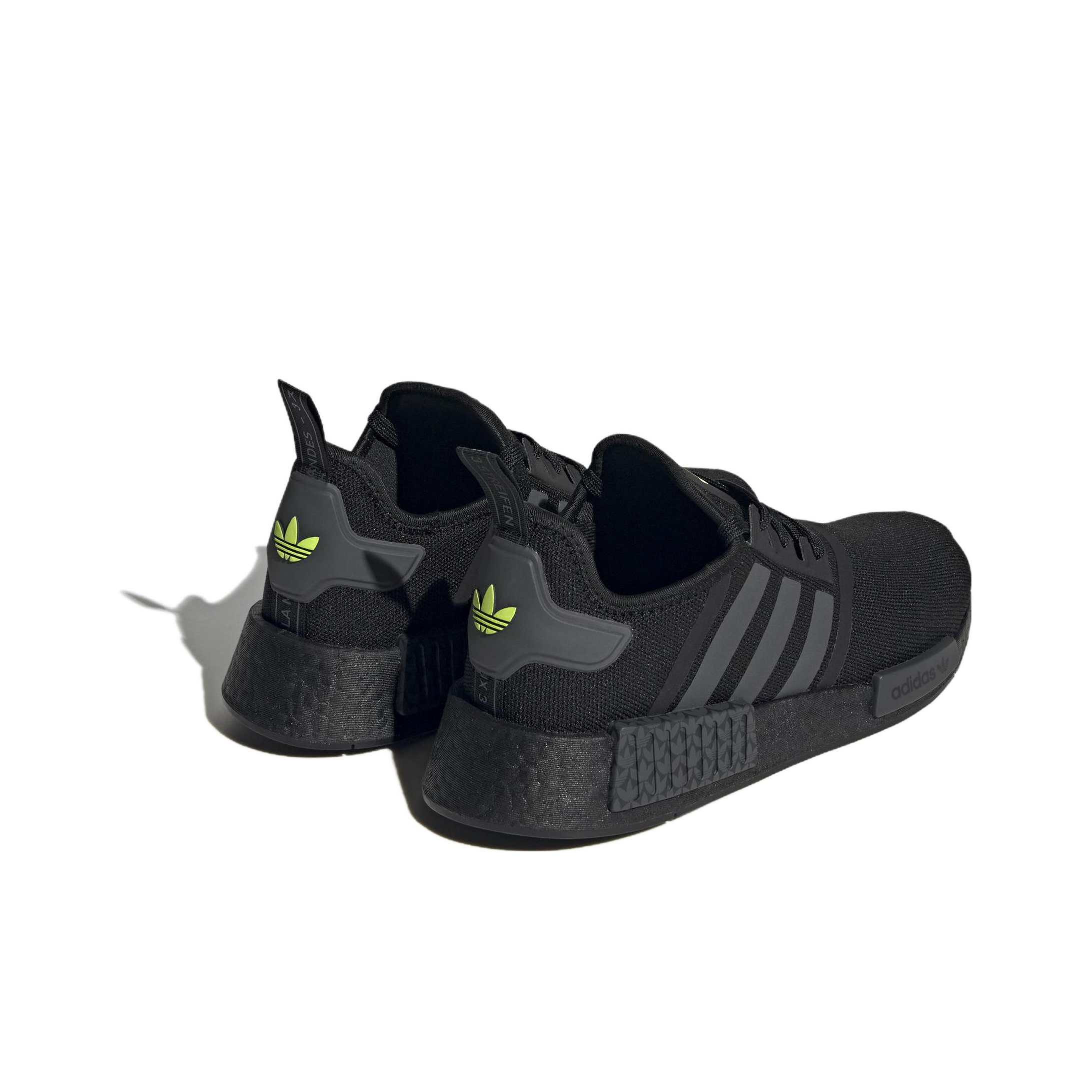 Adidas Originals Nmd R1 Core Black Grey Solar Yellow